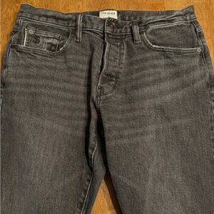 TODD SNYDER Gray Cotton Slim Fit Denim Button Fly Selvedge Jeans Size 30 X 30